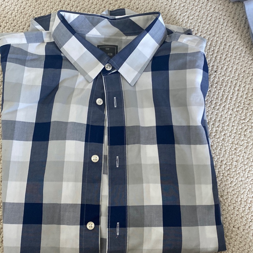 Mens Gap Non-Iron Button Up L